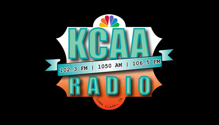 KCAA Radio logo on black background