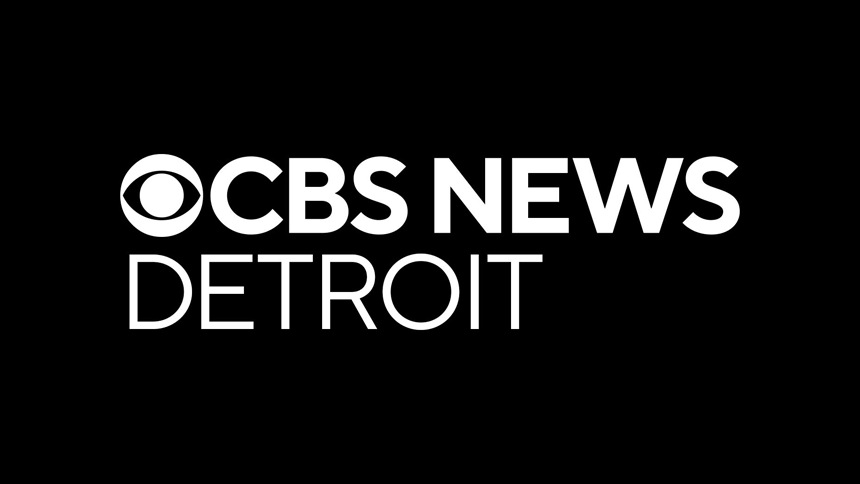 CBS News Detroit logo on black background