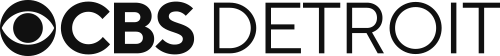 CBS Detroit Logo - Black sans-serif type with CBS eye icon to left