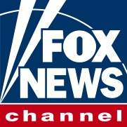 Fox News Logo - White sans-serif type inside dark blue square with red tab across bottom