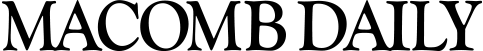 Macomb Daily Logo - Black serif type